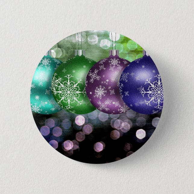 Christmas Baubles 2 Inch Round Button (Front)