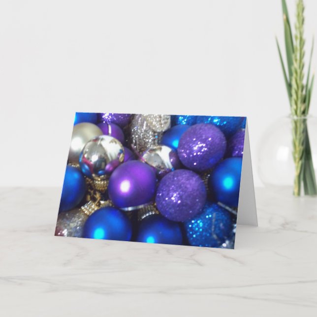 Christmas Baubles Card (Front)