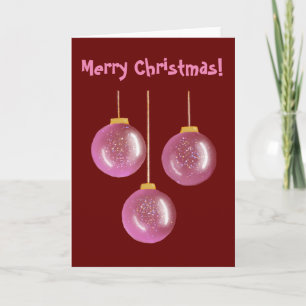 Christmas Baubles Card