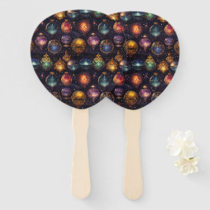 Christmas Baubles Hand Fans