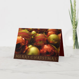 Christmas Baubles Holiday Card