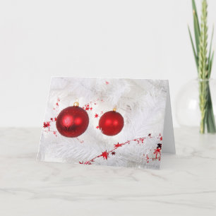Christmas Baubles Holiday Card