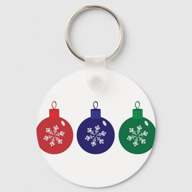 Christmas Baubles Keychain (Front)