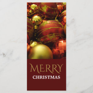 Christmas Baubles Menu