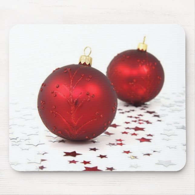 Christmas Baubles Mouse Pad (Front)