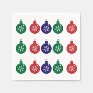 Christmas Baubles Paper Napkin
