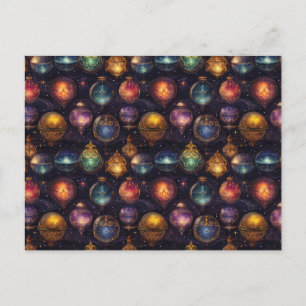 Christmas Baubles Postcard