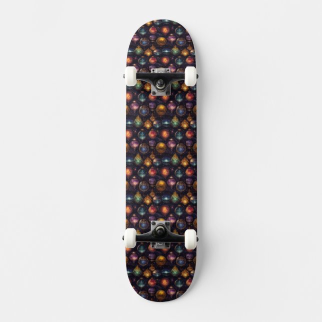 Christmas Baubles Skateboard (Front)