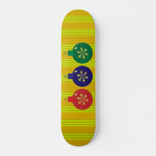 Christmas Baubles Skateboard
