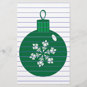 Christmas Baubles Stationery