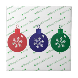 Christmas Baubles Tile