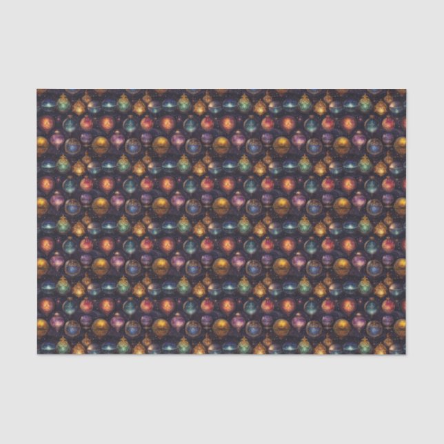 Christmas Baubles Tissue Paper (Front)