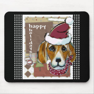 CHRISTMAS BEAGEL MOUSE PAD