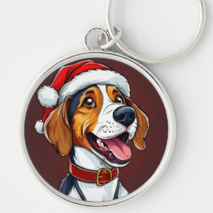 🐶 Christmas Beagle Charm For Dog Lover Holiday Gi Keychain