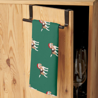 Christmas Beagle  Kitchen Towel