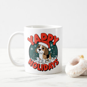 Christmas Beagle Yappy Holidays Funny Dog Lover Coffee Mug