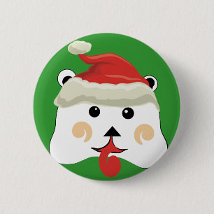 Christmas Bear 2 Inch Round Button