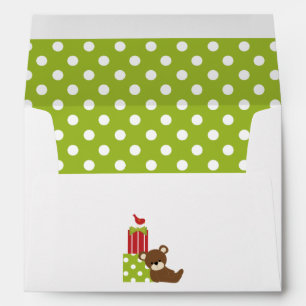 Christmas Bear and Presents Envelope
