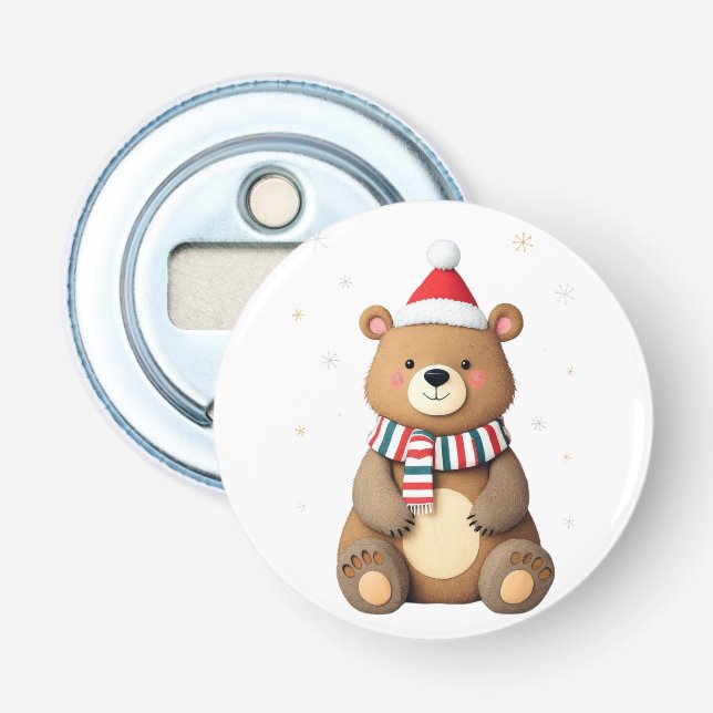 Christmas Bear Bottle Opener (Front)
