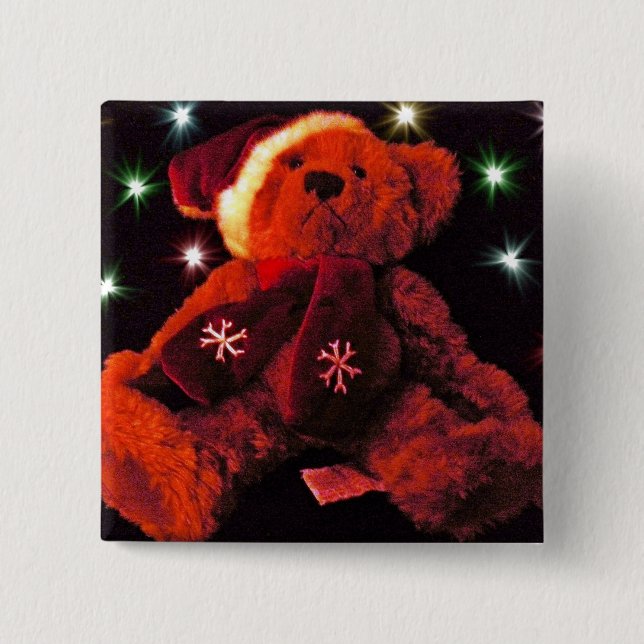 Christmas Bear Button (Front)