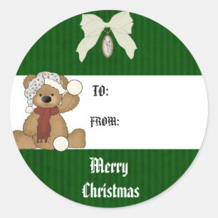 Christmas Bear gift tag