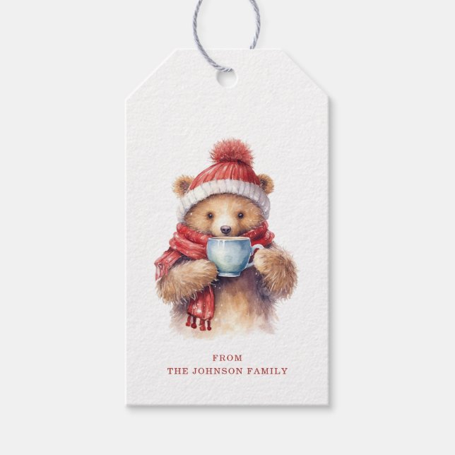 Christmas Bear Gift Tags (Front)