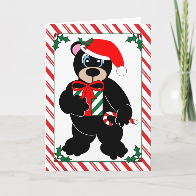 Christmas Bear Greeting Card (Front)