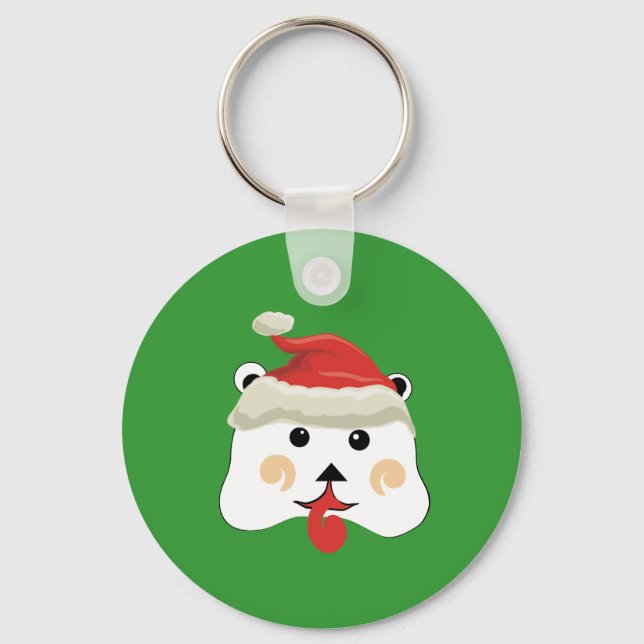 Christmas Bear Keychain (Front)