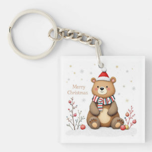Christmas Bear Keychain