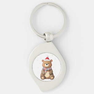 Christmas Bear Keychain