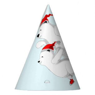 Christmas Bear Paper Party Hat