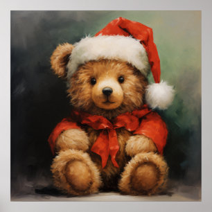 Christmas Bear Poster
