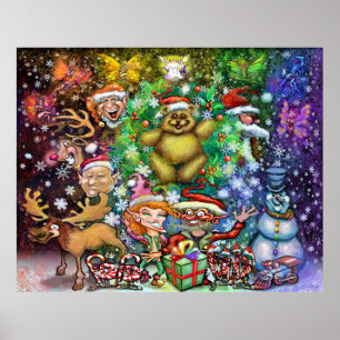 Christmas Bear Poster