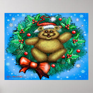 Christmas Bear Poster