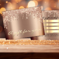 Christmas Beauty Salon Gold Gift Certificate VIP