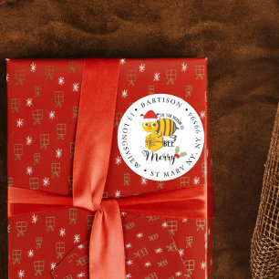 christmas bee company small business  classic round sticker