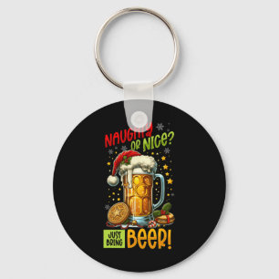 Christmas Beer Lover  Keychain