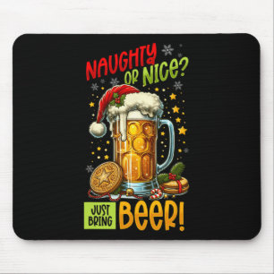 Christmas Beer Lover Mouse Pad