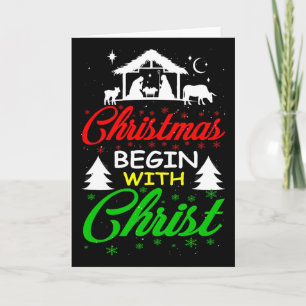 Christmas Begin With Christ Card