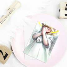 Christmas begins with Christ Praying Angel