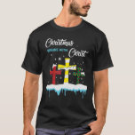 Christmas Begins With Christ Xmas Snowman Ugly Chr T-Shirt<br><div class="desc">Christmas Begins With Christ Xmas Snowman Ugly Christmas</div>