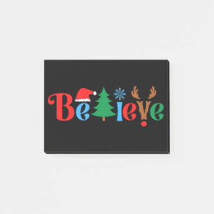 Christmas Believe Post-it Notes