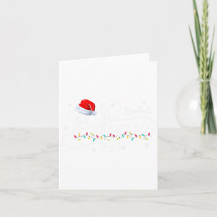 Christmas Believe Santa Claus Funny Family Matchin Card