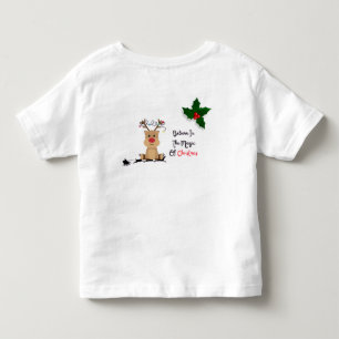 christmas believein the magic of christmas toddler t-shirt