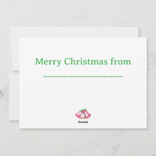 Christmas Bell Creche Holiday Card
