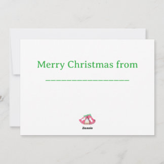 Christmas Bell Creche Holiday Card