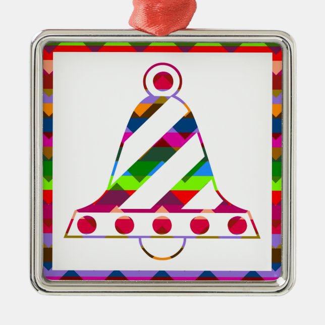 Christmas Bell Metal Ornament (Front)