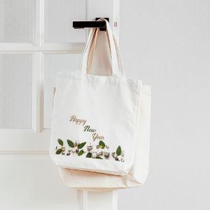 Christmas bells and lights Tote Bags