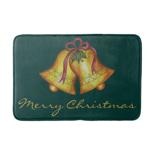 Christmas Bells Bathroom Rug Mat Decoration