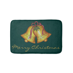 Christmas Bells Bathroom Rug Mat Decoration